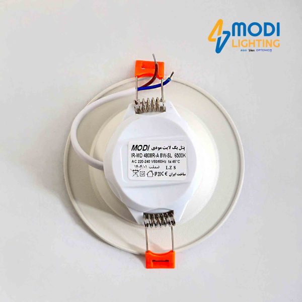 پنل بکلایت ۸ وات SMD دور نقره ای مودی