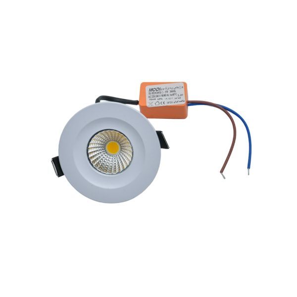 چراغ چشمی رویه بزرگ دور مشکی COB ثابت 5 وات گرد مودی (IR-MD9205R-A)