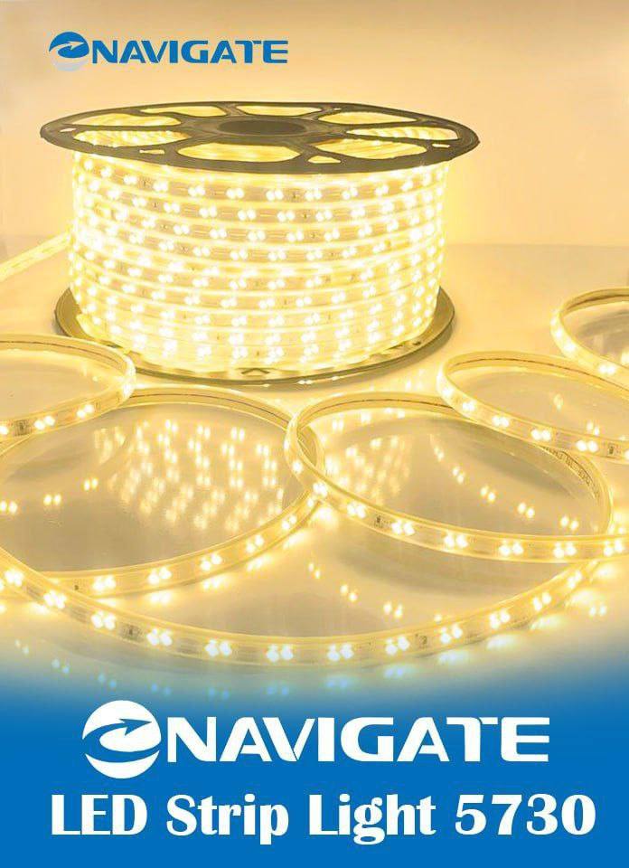 ریسه 2835 تک ردیفه نویگیت 120 لامپ پشت چسب دار (8mm/100M- NA 220v)